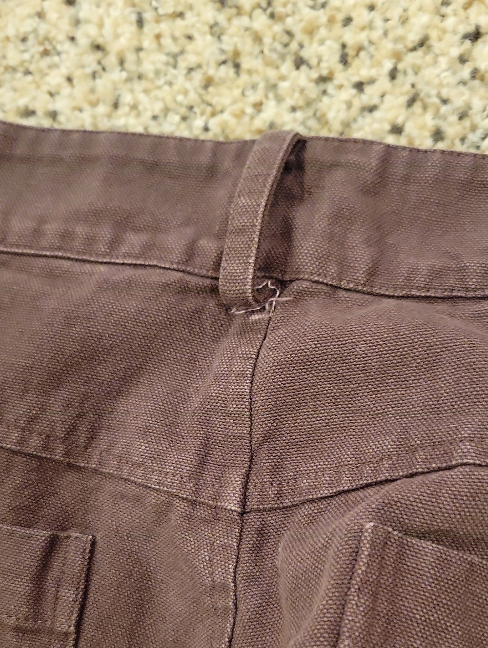 MATE The Label Cargo Carpenter Pant Organic Cotton Chocolate Brown Small - Picture 8 of 9